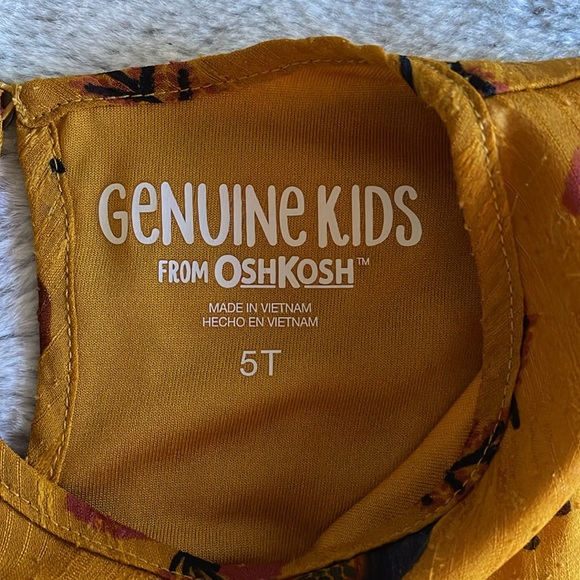 OshKosh Woodlands Ruffled Dress   Size 5T  Excellent Condition - Picture 3 of 5